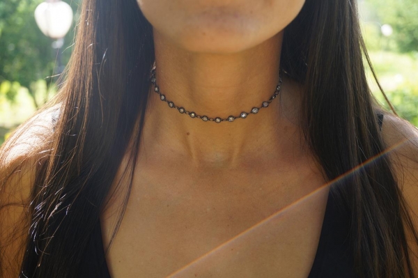 Choker com Pedras - Ródio Negro - Image 2