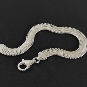 Pulseira Lacraia 8 mm - Prata 925