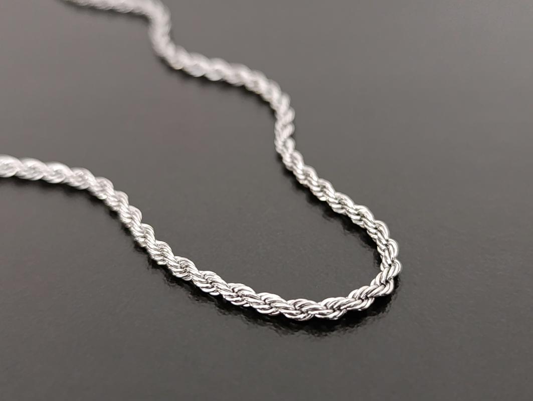 Corrente Cordão Baiano - 50 cm - Aço Inoxidável - Imagem 2