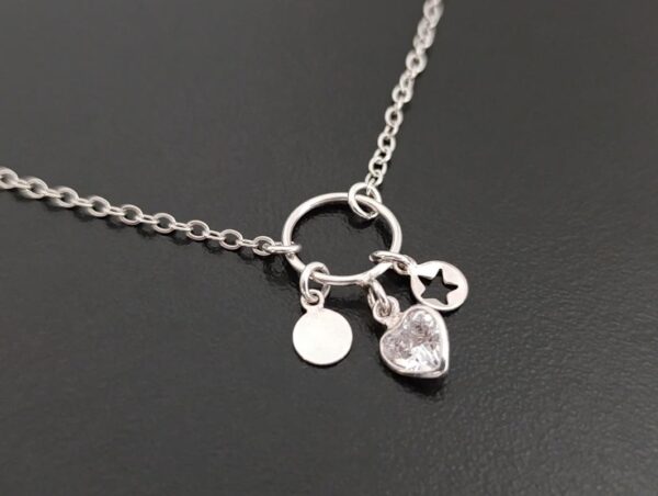 Chocker com 3 Pingentes - Prata 925 - Imagem 2