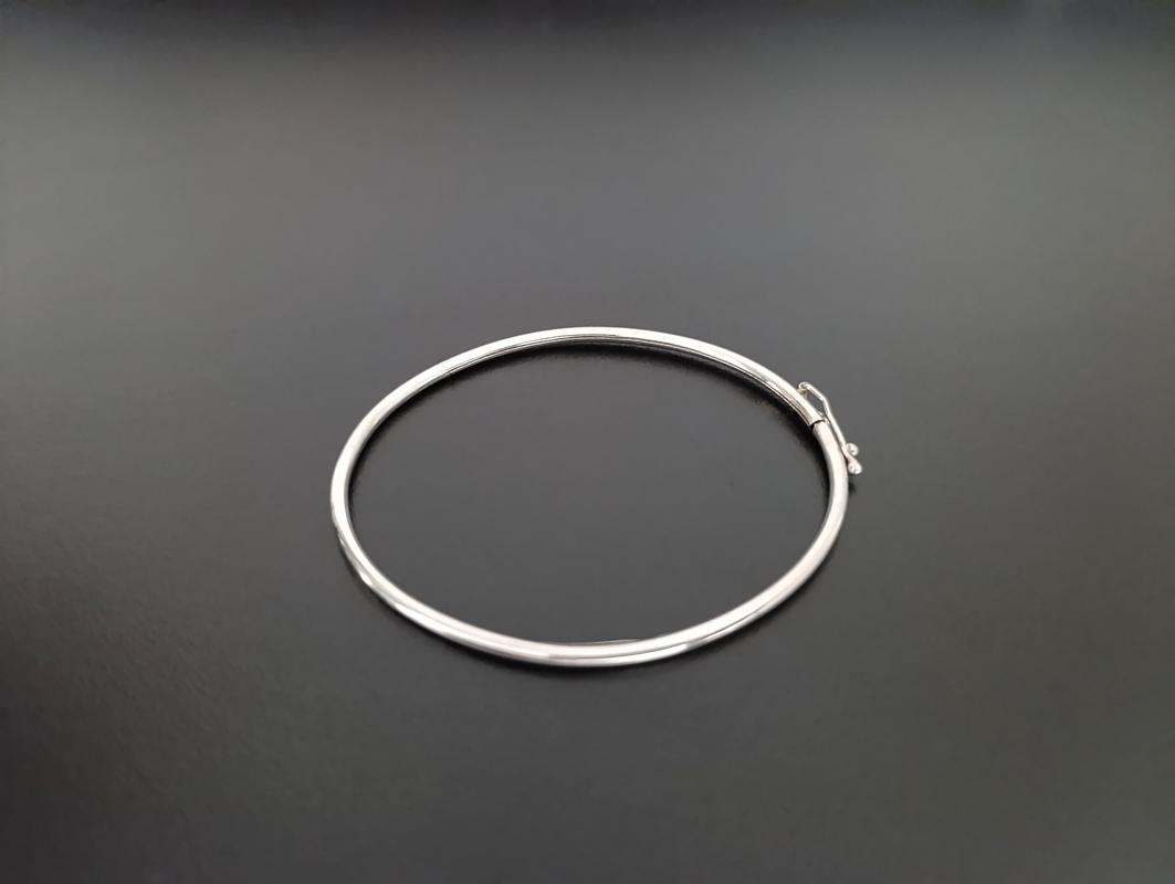 Bracelete Oval com Aro Arredondado - Prata 925