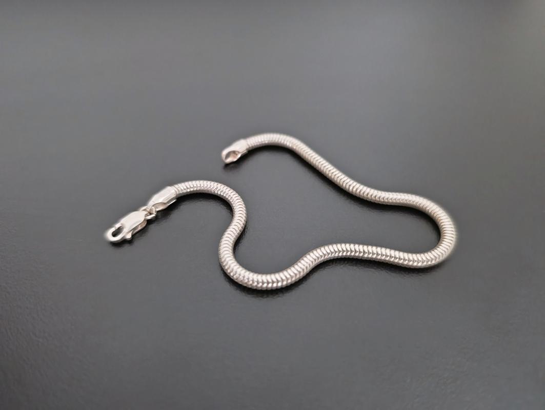 Pulseira Rabo de Rato - 3 mm - Prata 925