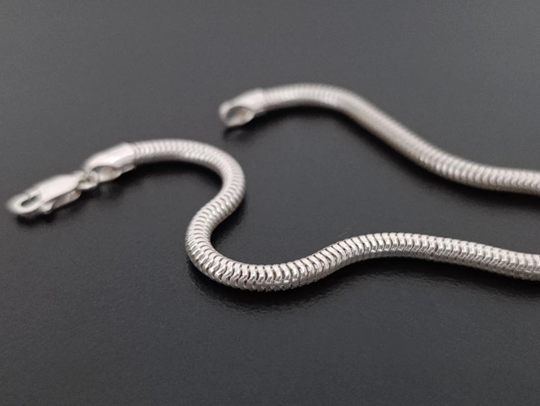 Pulseira Rabo de Rato - 3 mm - Prata 925 - Imagem 2