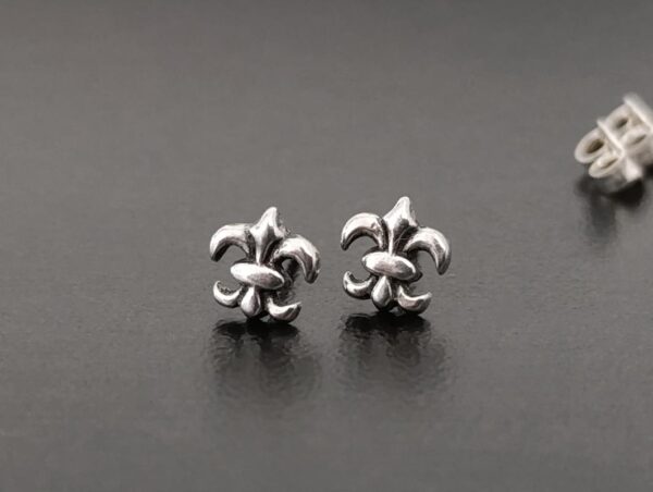 Brinco Flor de Lis - Prata 925 - Imagem 2
